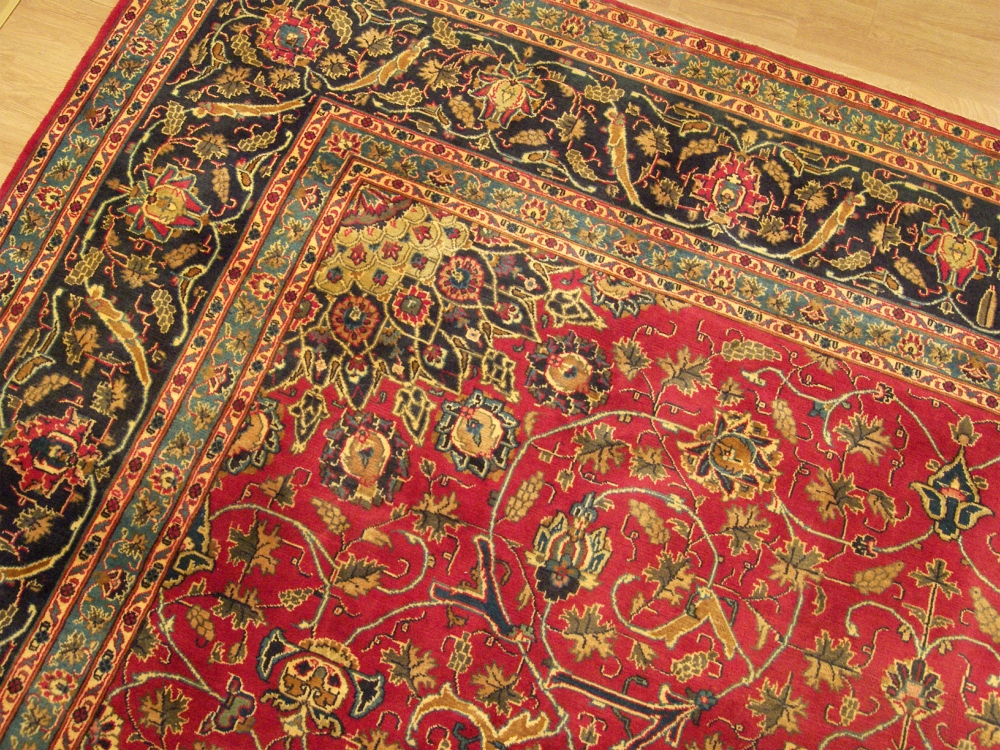 10x13 Beautiful Handmade Genuine Persian Qum Wool Rug  