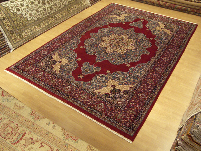 9x12 beautiful handmade persian isfahan new wool rug