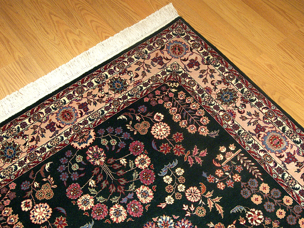 4x6 Silk & Wool Handmade Persian Isfahan Rug 477